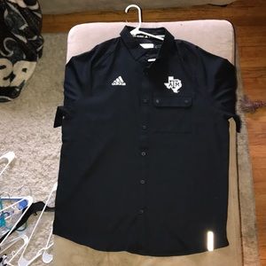 Adidas Texas A&M button down men’s shirt